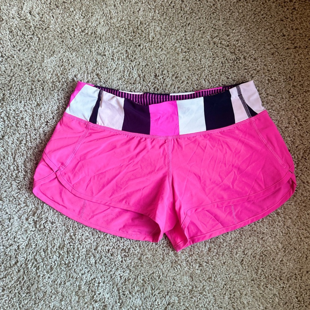 Lululemon Athletica Pow Pink Athletic Shorts